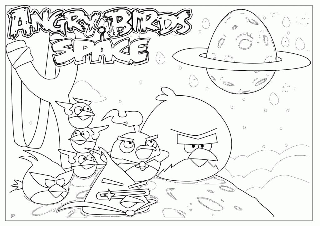 Plansa de colorat cu Angry Birds 83 139